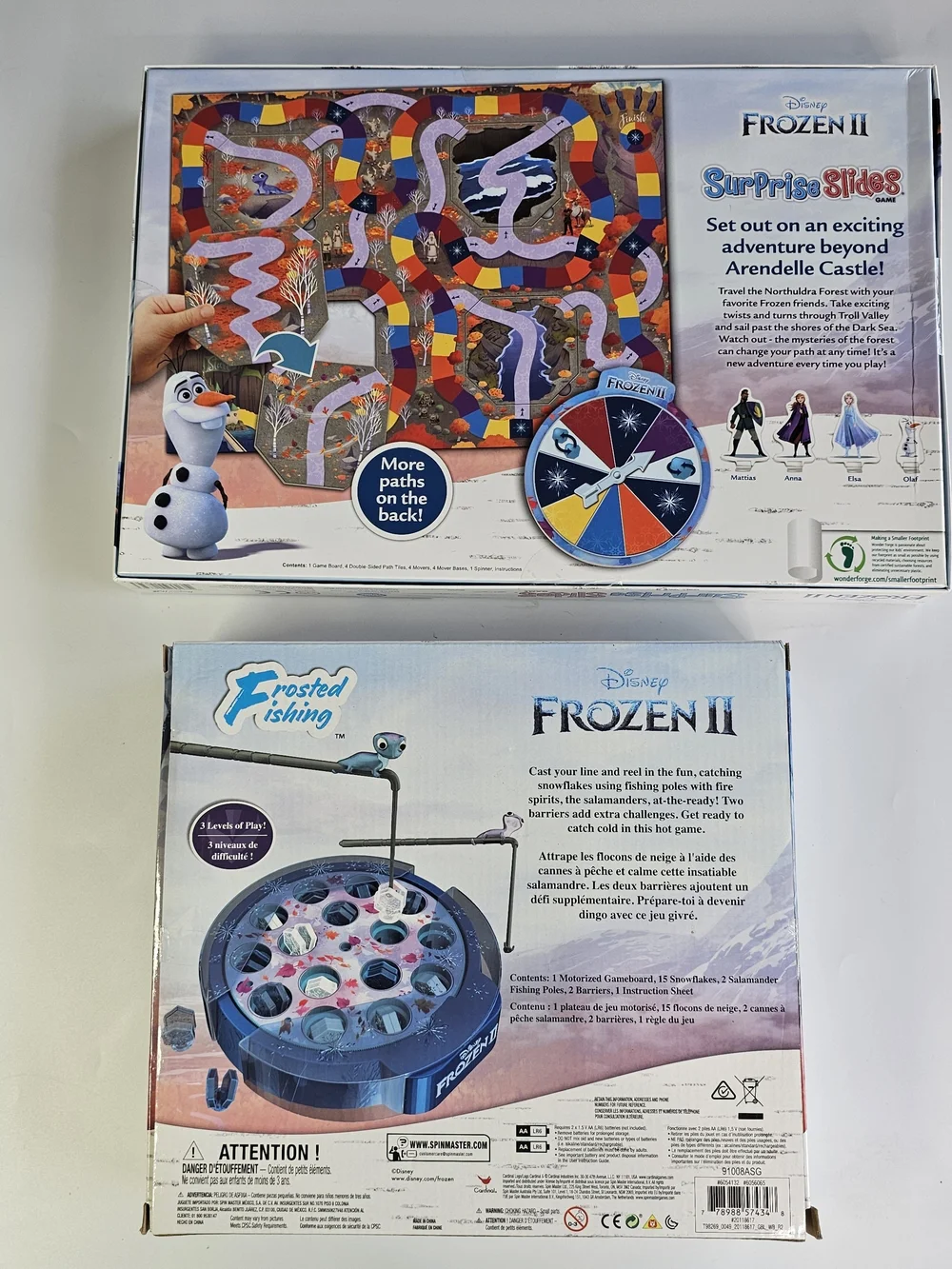 Bundle of Disney Frozen II Surprise Slides & Frozen II Frosted Fishing Games
